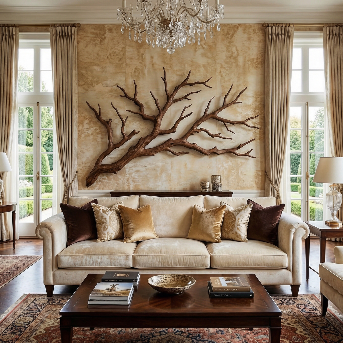 Rustic Tree Branch Wooden Wall Decor For Bedroom Headboard Wall Art
